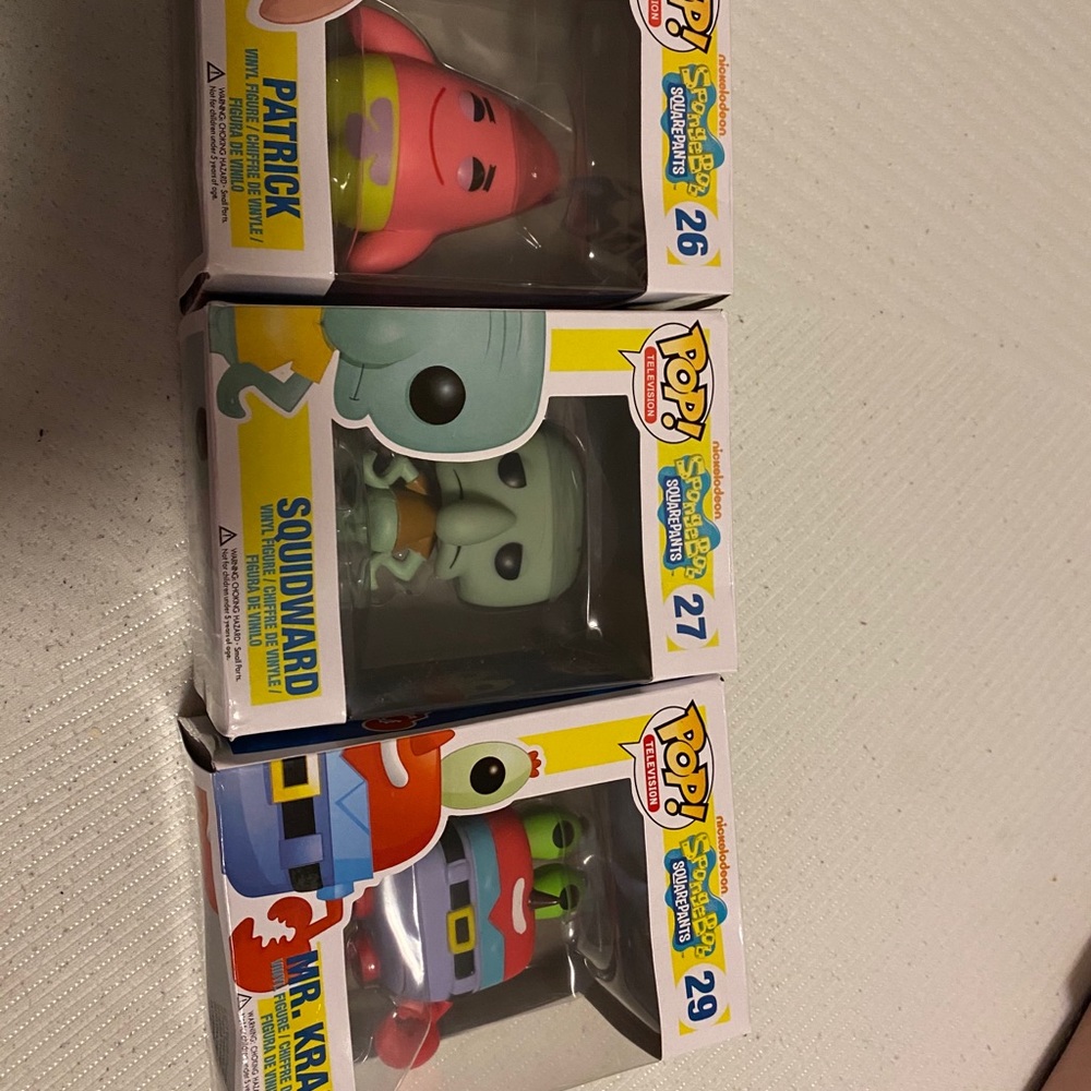 Spongebob funko pop lot